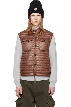 Moncler Veste Ollon brune rembourrée en duvet - Day-Namic