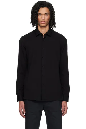 HUGO BOSS Chemise noire à boutons