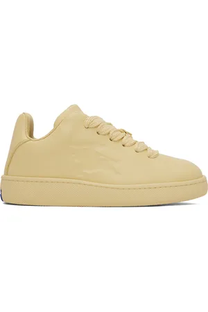 Burberry Baskets Box jaunes en cuir
