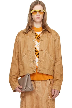 Marni Blouson teint en plongée brun clair en denim