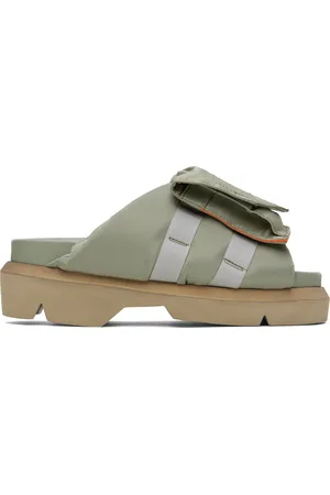 SACAI Sandales à enfiler vertes à poches