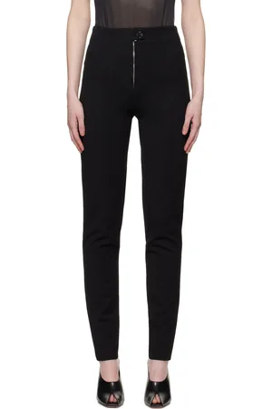 Alaïa Legging noir à fronces