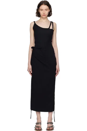 OTTOLINGER Robe midi noire exclusive à SSENSE