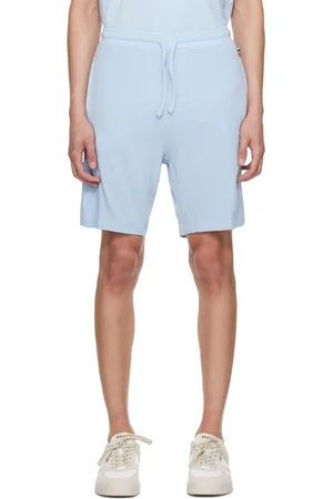 HUGO BOSS Short bleu à logo brodé