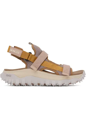 Moncler Sandales roses à plateforme