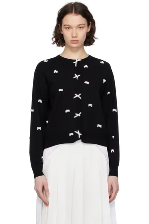 pushBUTTON Cardigan noir à boucles