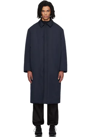 The Row Manteau Django bleu marine