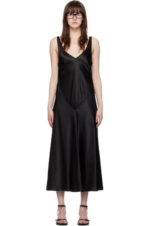 J.W.Anderson Robe longue étagée noire