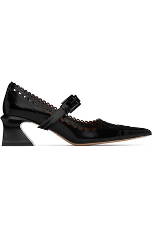 Shushu/Tong Chaussures à talon bottier noires à bout pointu
