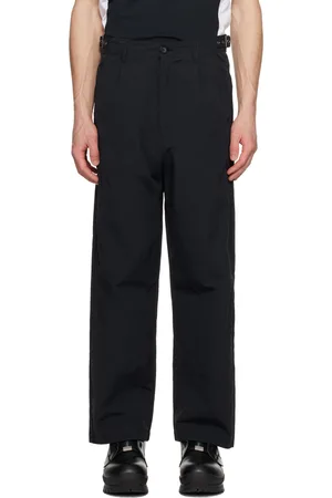 Izzue Pantalon noir à logos brodés