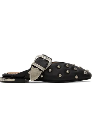 TOGA PULLA Chaussures à enfiler noires à clous graphiques