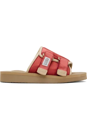 SUICOKE Sandales KAW-Cab rouge et beige