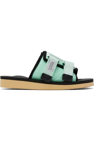 SUICOKE Sandales KAW-Cab vert et noir