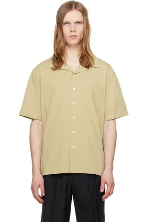 DUNST Chemise kaki à col classique ouvert