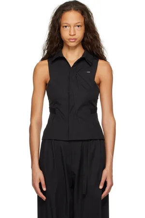 Hyein Seo Chemise noire à panneaux