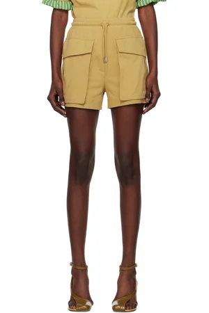 DRIES VAN NOTEN Short brun clair à cordon coulissant