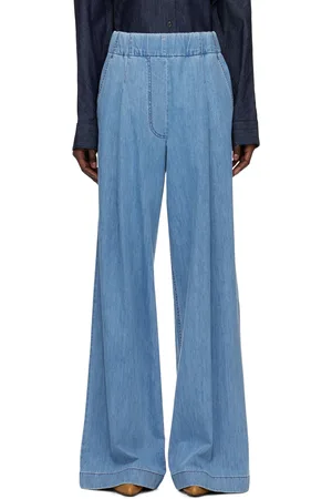 DRIES VAN NOTEN Jean ample bleu