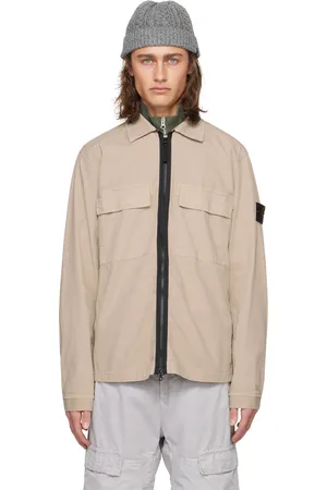 Stone Island Blouson teint en plongée beige