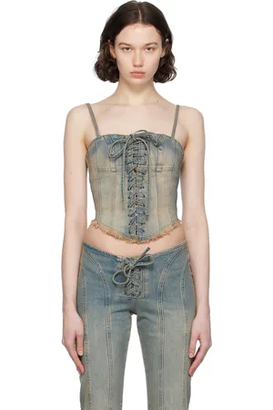 MISBHV Débardeur Lara bleu en denim