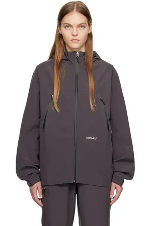 Gramicci Blouson imperméable noir en taffetas à deux épaisseurs