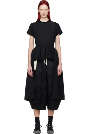 Comme des Garçons Robe courte noire à découpes