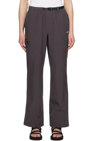 Gramicci Pantalon imperméable gris en taffetas à deux épaisseurs