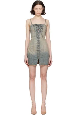 MISBHV Robe courte Lara bleue en denim