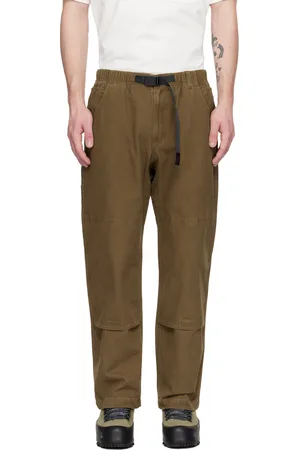 Gramicci Pantalon kaki à empiècement aux genoux