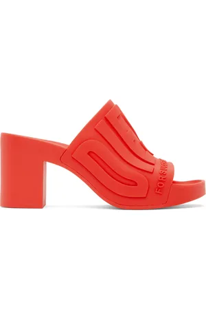 Diesel Sandales à talon bottier Pamela rouges