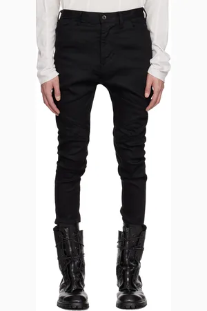 JULIUS Jean de style motard noir