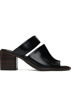 LEMAIRE Mules 55 noires à brides
