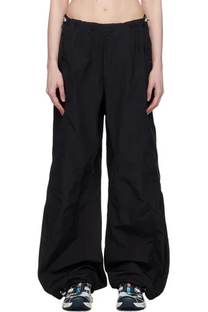 MISBHV Pantalon noir à cordon coulissant