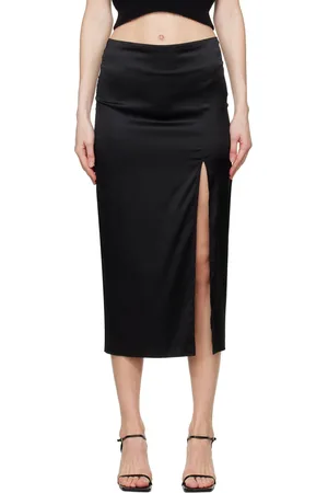 Filippa K Jupe midi noire à fente