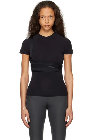 Hyein Seo T-shirt noir à col ras du cou