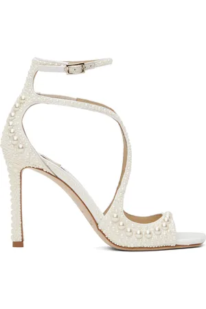 Jimmy Choo Sandales à talon aiguille Azia 95 blanches