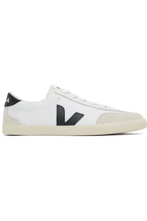 Veja Baskets Volley blanc et noir en canevas