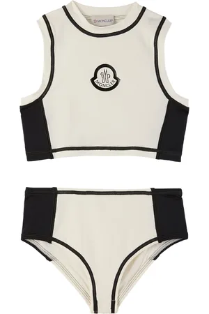 Moncler Enfant | Bikini blanc à logo imprimé