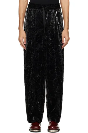 HAN Kjøbenhavn Pantalon de survêtement noir à taille élastique