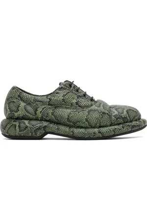 MARTINE ROSE Chaussures oxford vertes édition Clarks