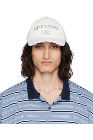 MARTINE ROSE Casquette blanche à arrière roulé