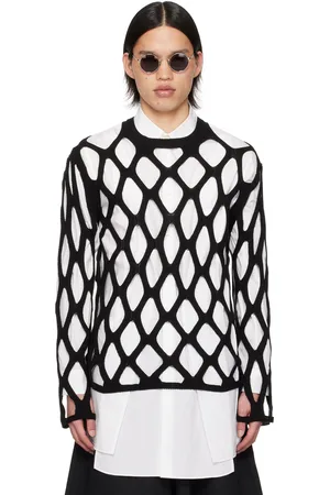 Comme des Garçons Pull noir à découpes