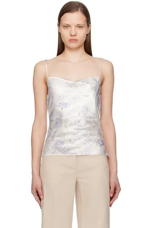 Holzweiler Camisole Eila blanc et mauve