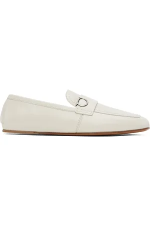 Salvatore Ferragamo Flâneurs blanc cassé à ferrure Gancini