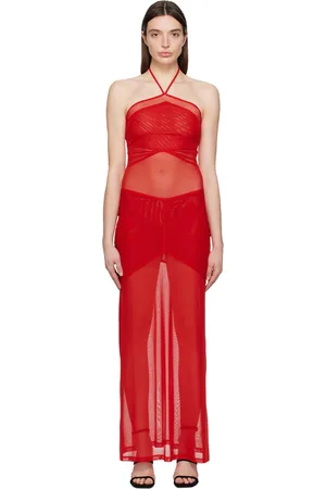 Miaou Robe longue Serena rouge