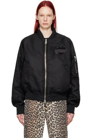Charles Jeffrey Loverboy Blouson aviateur noir à appliqués