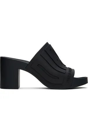 Diesel Sandales à talon bottier Pamela noires