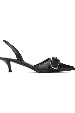 Givenchy Chaussures à petit talon noires à bride arrière et à ferrure Voyou