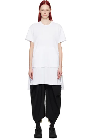 Comme des Garçons Robe courte étagée blanche