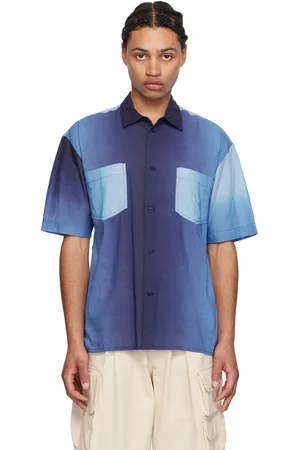 YMC Chemise Mitchum bleue
