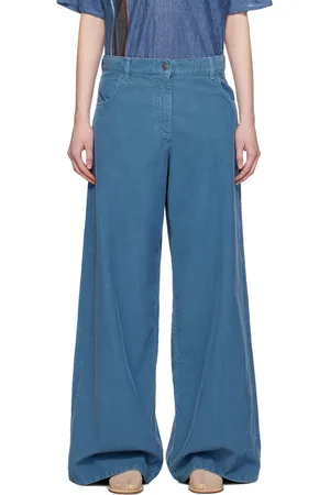 The Row Pantalon Chani bleu